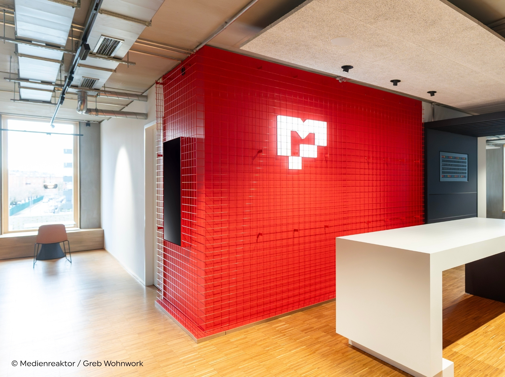 Wandverkleidung Arbeitswelten Metalltechnik